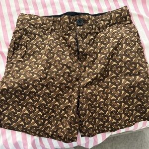 Burberry Brown Monogram Shorts